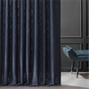 Ballpoint Blue Belgian Heavy Faux Linen Curtain