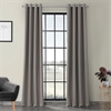 Neutral Grey Grommet Blackout Room Darkening Curtain