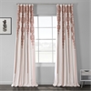 Cyprus Rust Printed Linen Textured Blackout Curtain