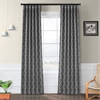 Seville Grey & Silver Blackout Room Darkening Curtain