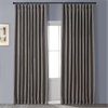 Mink Faux Linen Extra Wide Room Darkening Curtain