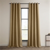 Butterscotch Faux Linen Grommet Room Darkening Curtain