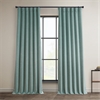 Sea Thistle Faux Linen Room Darkening Curtain