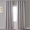 Clay Faux Linen Grommet Room Darkening Curtain