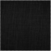 Essential Black Faux Linen Room Darkening Swatch