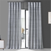 Mineral Grey Textured Dupioni Silk Curtain