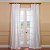 Lily White Textured Dupioni Silk Curtain