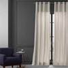 Fable Beige Dune Textured Solid Cotton Grommet Curtain Pair (2 Panels)