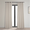 Fable Beige Dune Textured Hotel Blackout Cotton Grommet Curtain