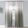 Ombre Slate Faux Linen Semi Sheer Curtain