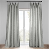 Ash Grey Heavy Faux Linen Curtain