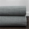 Pebble Grey Italian Textured Faux Linen Hotel Blackout Swatch