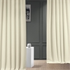 Gravity Ivory Italian Faux Linen Curtain