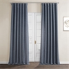 Sweden Blue Italian Faux Linen Curtain