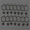 Metal Ring Set - Gloss Black - PKG of 14