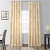 Magdelena Champagne Beige Designer Damask Curtain