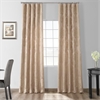 Magdelena Beige & Gold Designer Damask Curtain