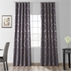 Astoria Warm Grey & Blue Designer Damask Curtain