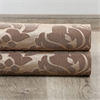 Astoria Taupe & Mushroom Designer Damask Swatch