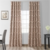 Astoria Taupe & Mushroom Designer Damask Curtain