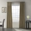 Warm Stone Vintage Textured Faux Dupioni Silk Curtain