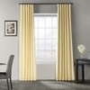 Crescent Moon Vintage Textured Faux Dupioni Silk Curtain