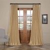 Almond Vintage Textured Faux Dupioni Silk Curtain