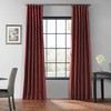 Ruby Blackout Vintage Textured Faux Dupioni Silk Curtain