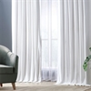 Whisper White Solid Cotton Blackout Curtain