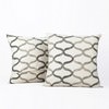 Illusions Silver Grey Printed Cotton Cushion Covers - PAIR