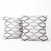 Illusions Aqua Blue Printed Cotton Cushion Covers - PAIR