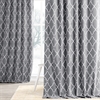 Aiden Gray Printed Cotton Curtain