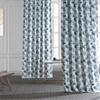 Artemis Blue Printed Cotton Curtain