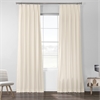 Fresh Popcorn Solid Cotton Pleated Curtain