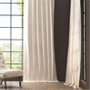 English Cream Solid Cotton Curtain