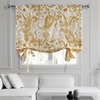 Edina Mustard Printed Cotton Tie-Up Window Shade