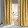 Isles Mustard Printed Cotton Hotel Blackout Curtain