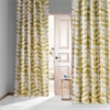 Triad Gold Printed Cotton Hotel Blackout Curtain