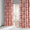 Sri Lanka Rust Printed Cotton Hotel Blackout Curtain