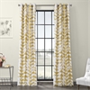 Triad Gold Grommet Printed Cotton Twill Curtain