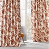 Indonesian Rust Printed Cotton Twill Curtain