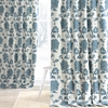 Duchess Blue Printed Cotton Twill Curtain