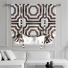 Mecca Brown Printed Cotton Tie-Up Window Shade