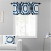 Mecca Blue Printed Cotton Window Valance