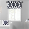 Ikat Blue Printed Cotton Window Valance