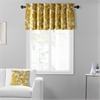 Fleur Gold Printed Cotton Window Valance