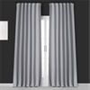 Moonlight Grey Placid Thermal Hotel Blackout Curtain Pair (2 Panels)