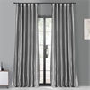 Platinum Blackout Faux Silk Taffeta Curtain