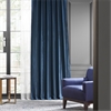 Navy Blue Blackout Faux Silk Taffeta Curtain