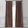 Copper Brown Faux Silk Taffeta Curtain